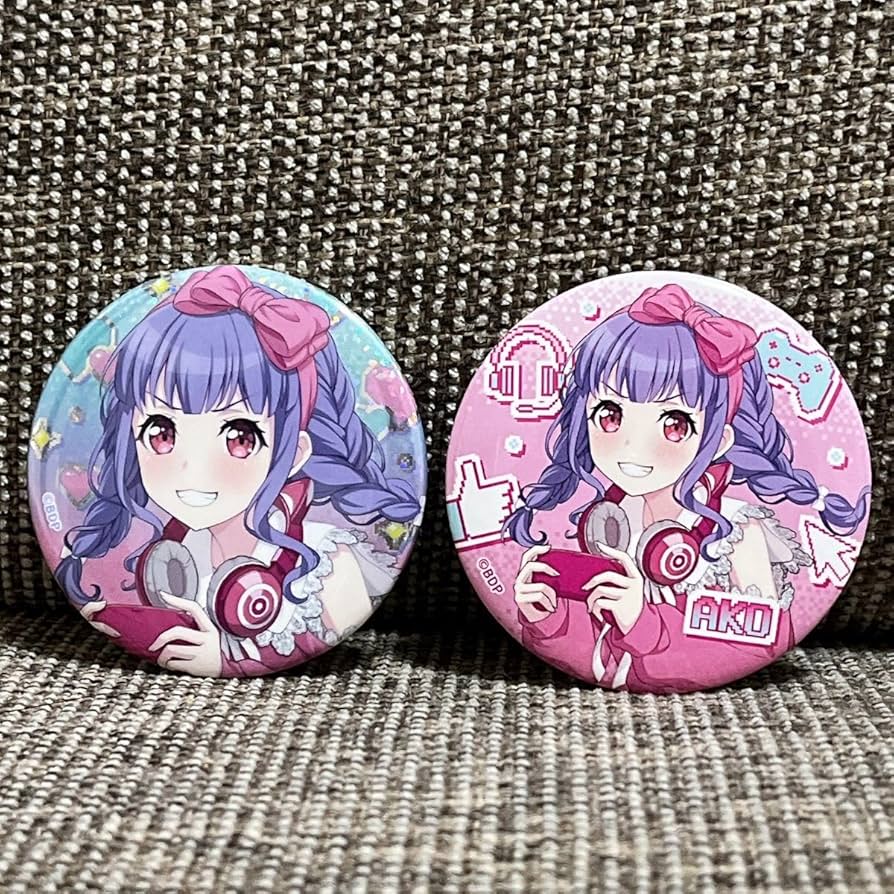 バンドリ ガルパ 宇田川あこ 缶バッジ ヴィレヴァン バンドリ ヴィレヴァン ヴィレッジヴァンガード 缶バッジ 宇田川