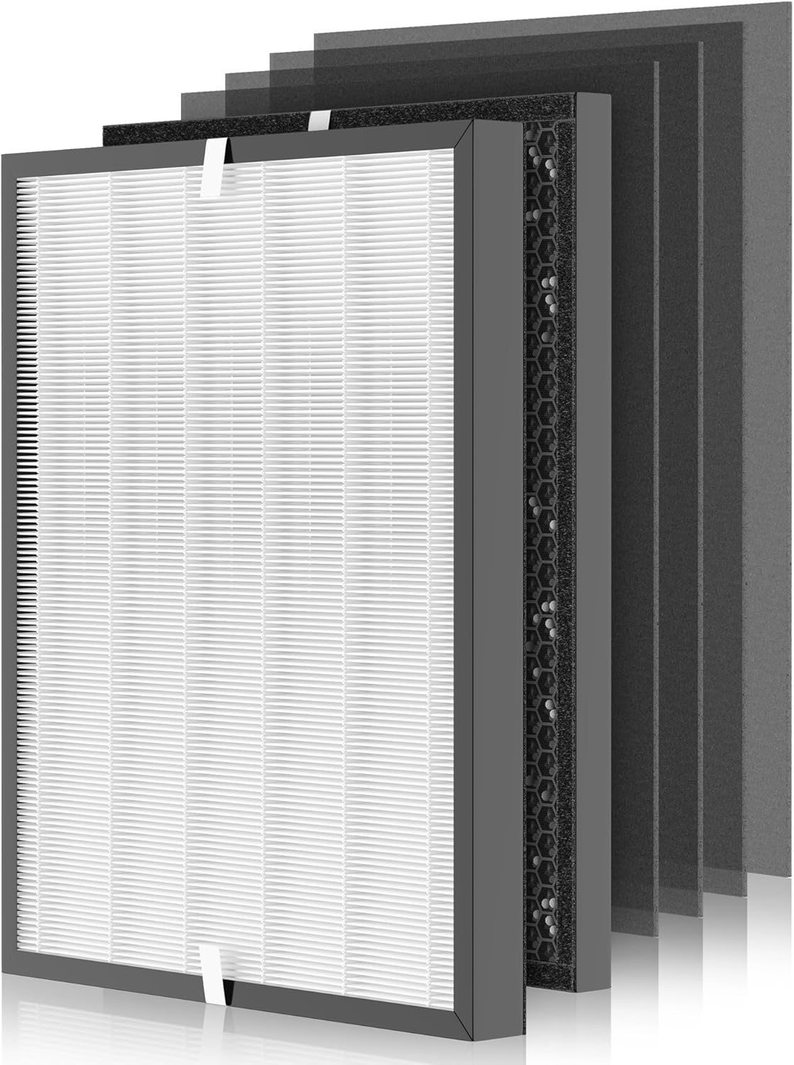 3000 Replacement Filters Compatible with Air Doctor 3000 Air Purifier, 1 Premium Filter + 1 VOCs Filter + 4 Pre-Filters, Compare to ADF3001 ADF3002 ADF3003, 6-Pack