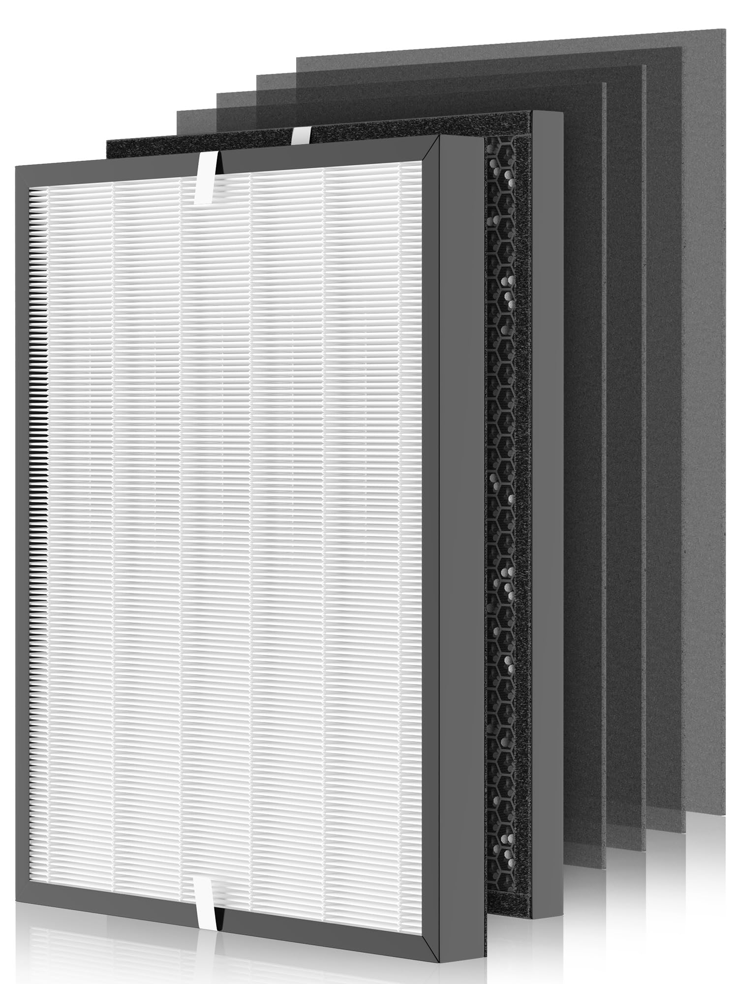 3000 Replacement Filters Compatible with Air Doctor 3000 Air Purifier, 1 High-Efficiency Filter + 1 VOCs Filter + 4 Pre-Filters, Compare to ADF3001 ADF3002 ADF3003, 6-Pack