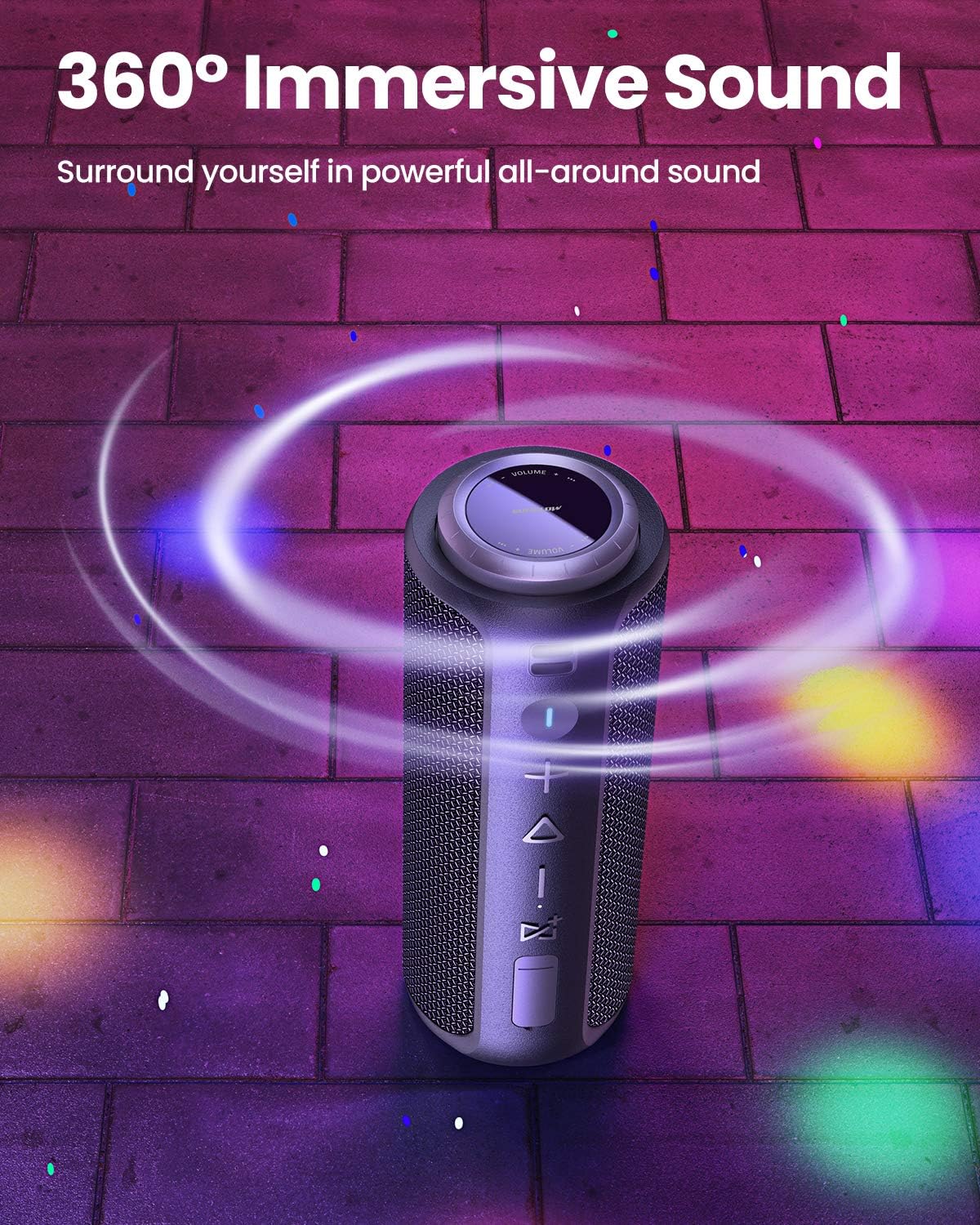 Speakers Bluetooth Wireless Loud 40W: SONGLOW Portable Bluetooth Speakers IPX7 Waterproof with Enhanced Bass & 12H Playtime & Multi Pairing & Ideal for Outdoors | Home Party : Electronics