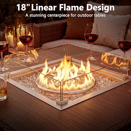 Vista 13 de GRISUN Válvula mezcladora de aire de propano de 1/2 pulgada para hogueras – Válvula mezcladora de aire de alta capacidad de 150,000 BTU Propano