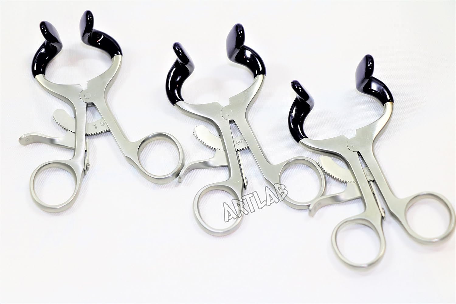 Set of 3pcs Molt Dental Mouth Gag 3.5"+4.5"+5.5" Premium Dental Instruments