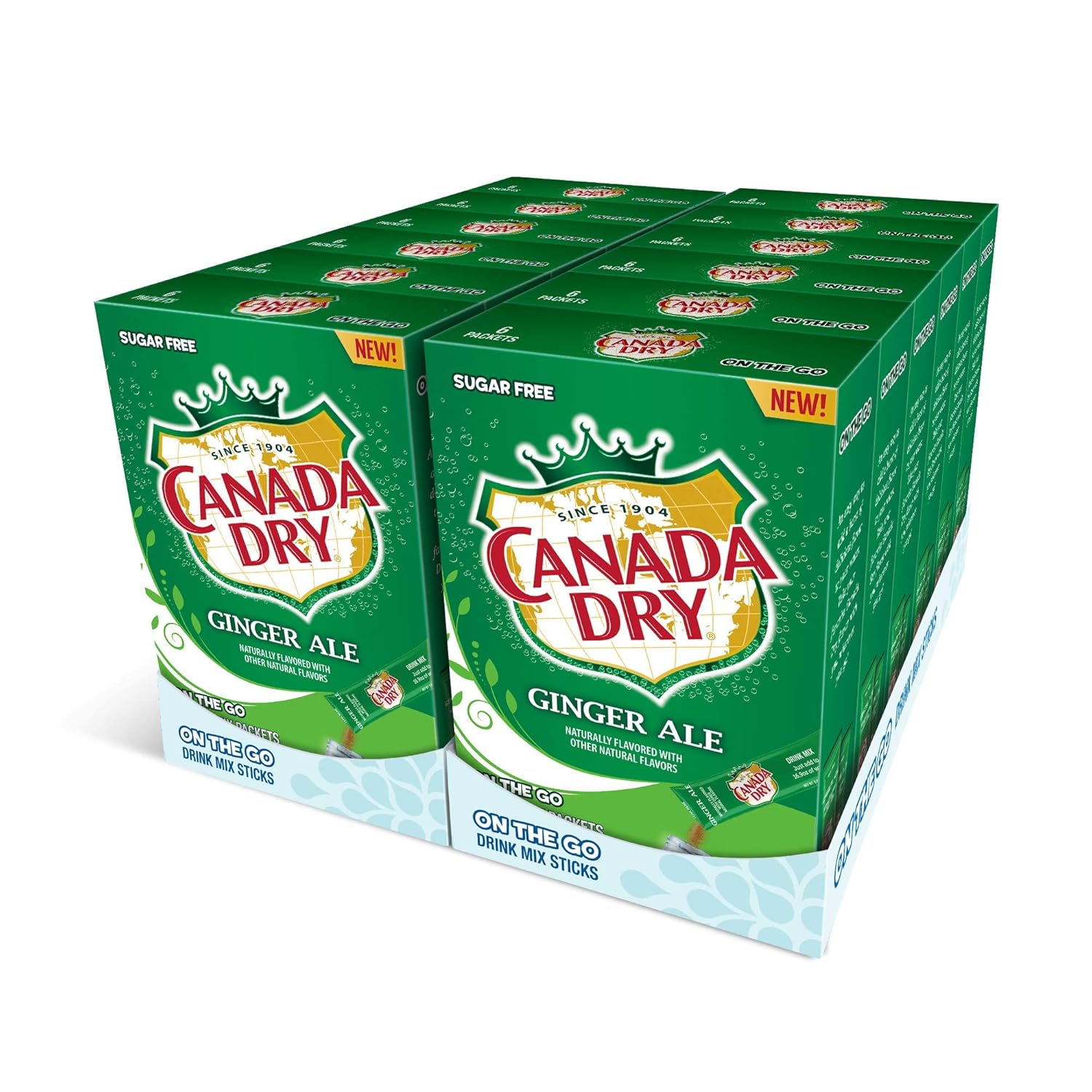 gse Canada Dry Drink Mix Packets, Sugar Free, Ginger Ale