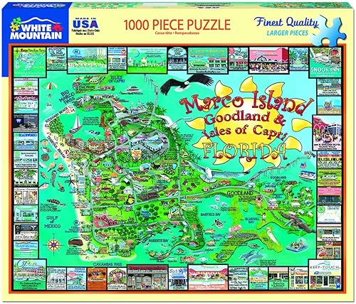 Miniatura 2 de White Mountain Rompecabezas Marco Island Florida - Rompecabezas de 1000 piezas