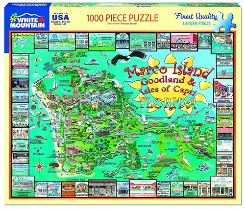 Miniatura 2 de White Mountain Rompecabezas Marco Island Florida - Rompecabezas de 1000 piezas