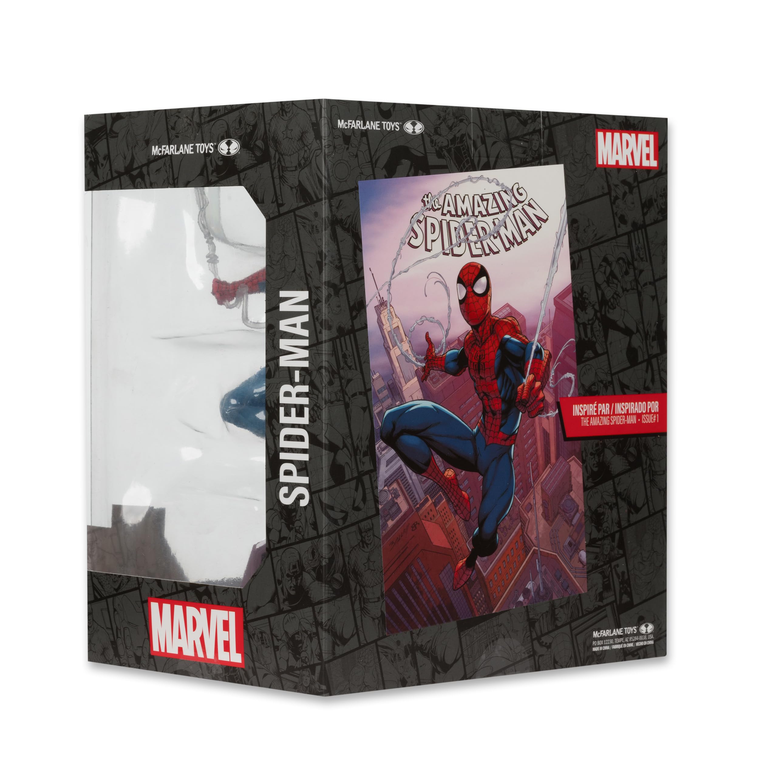 Marvel Spider-Man Skala 1:10. Kolekcjonerska ze sceną (Niesamowity Spider-Man #1) Zabawki McFarlane