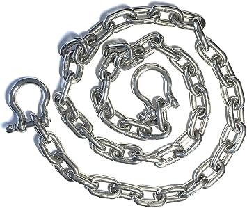 US Stainless Stainless Steel 316 Anchor Chain 3/8" or 10mm By 15 Long Shackles