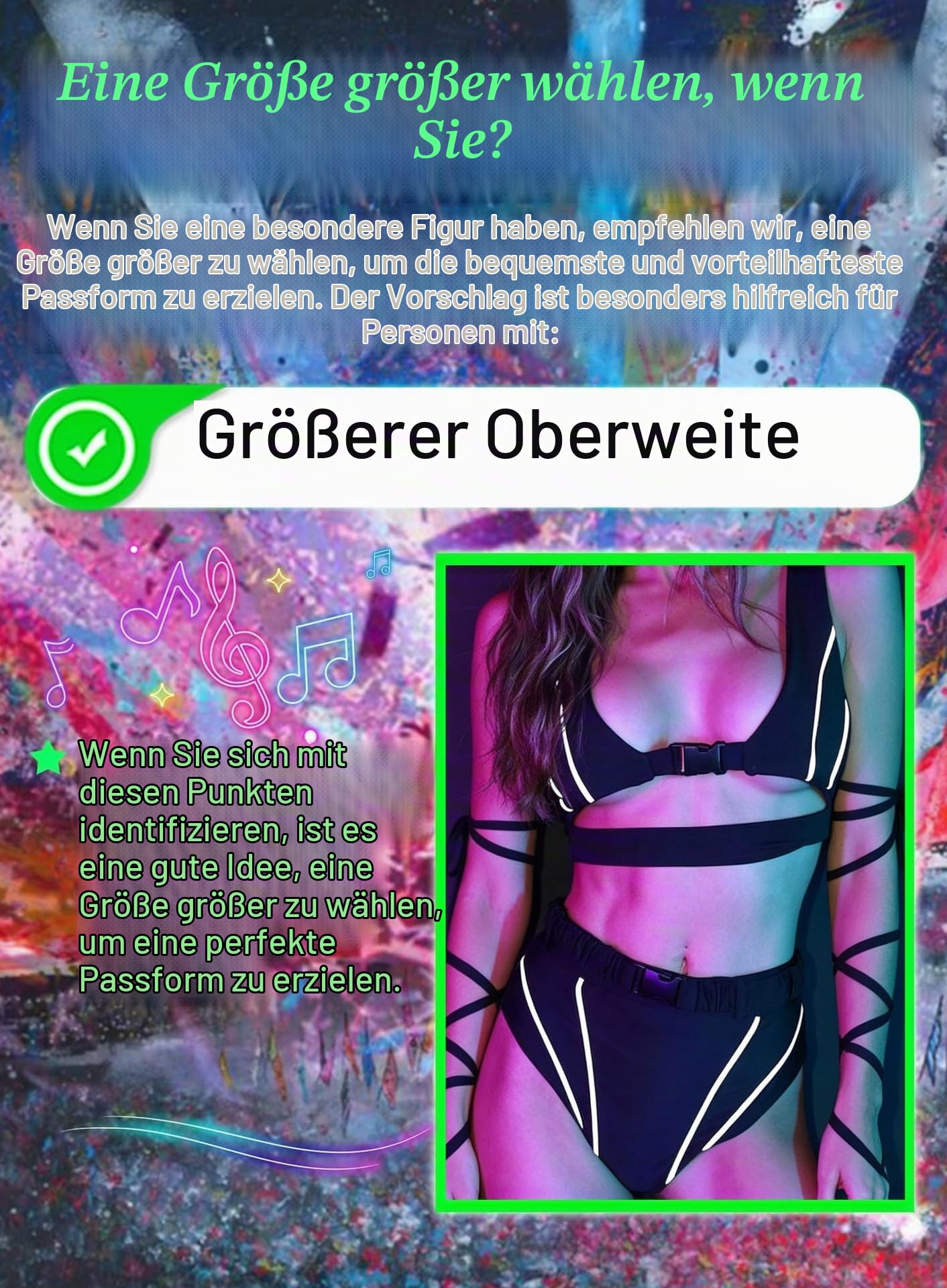 Damen Reflektierendes Rave Bikini Oberteil - Sexy Festival Outfit Push Up Triangel Bikini BH Schwarz Schnalle Unterboob Shirt Oben Kurz Goth Top Techno Party Nightclub Konzert Outfit
