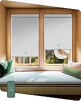 Vista 42 de Yoolax Persianas Motorizadas con Control Remoto, Persianas Inteligentes Opacas para Ventanas Persianas Enrollables Impermeables Motorizadas