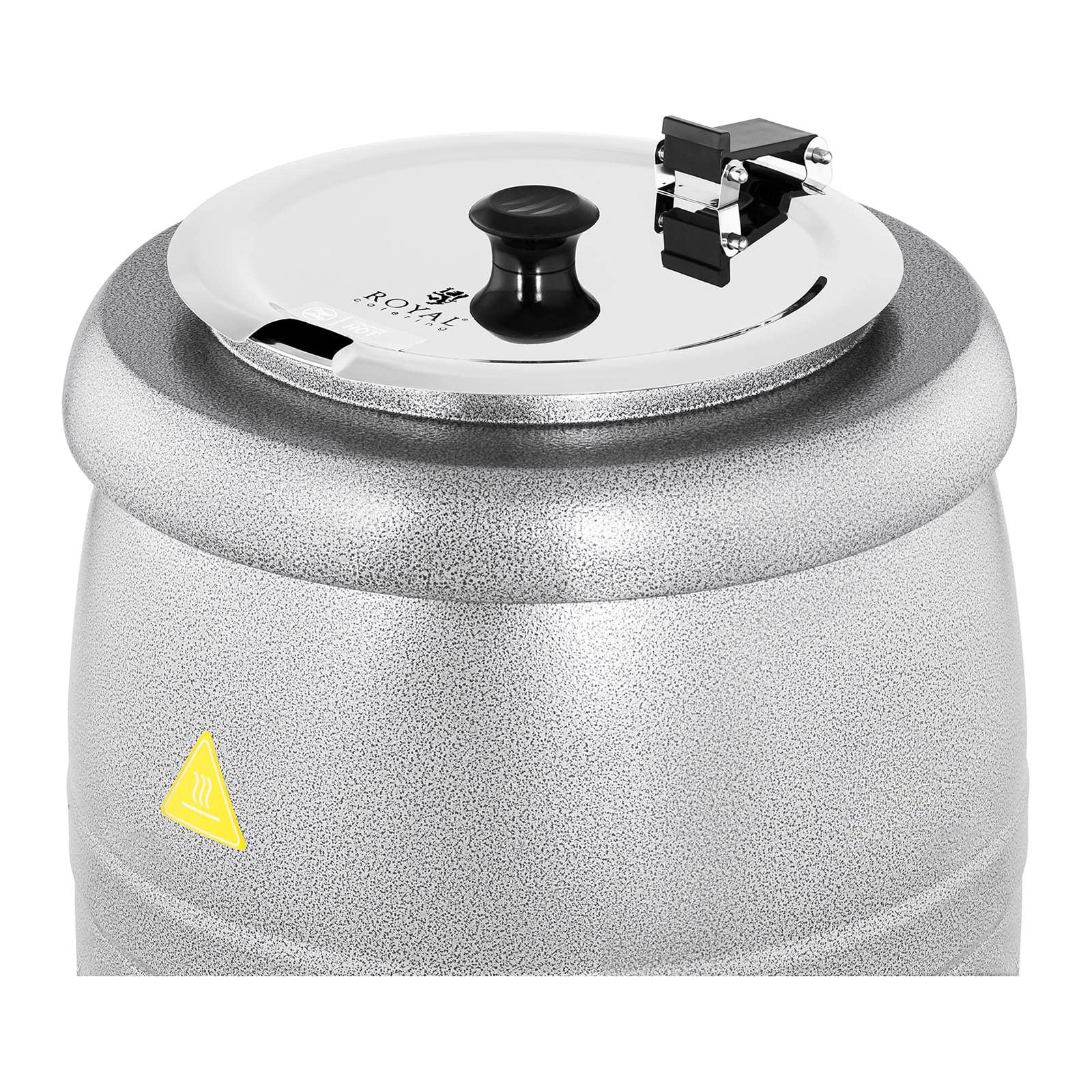 Royal Catering RCST-9405 Soupi?re Électrique Professionnelle Pro (400 W, 10 l, 35-80 °C, Argent, Acier & Acier inoxydable)