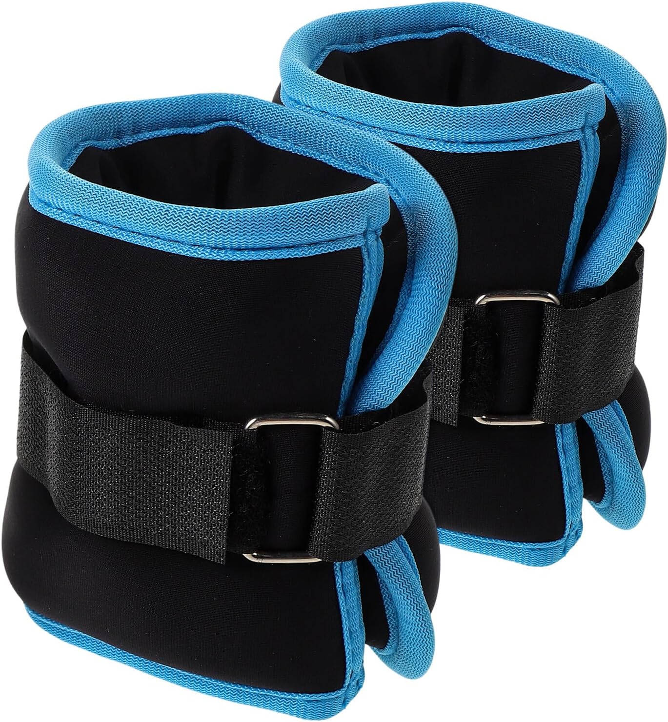 Kisangel Ankle Weights 1kg Set (0.5kg×2) Adjustable Leg Training Sandbag with Adhesive Straps for Running Fitness Yoga Dance Workout