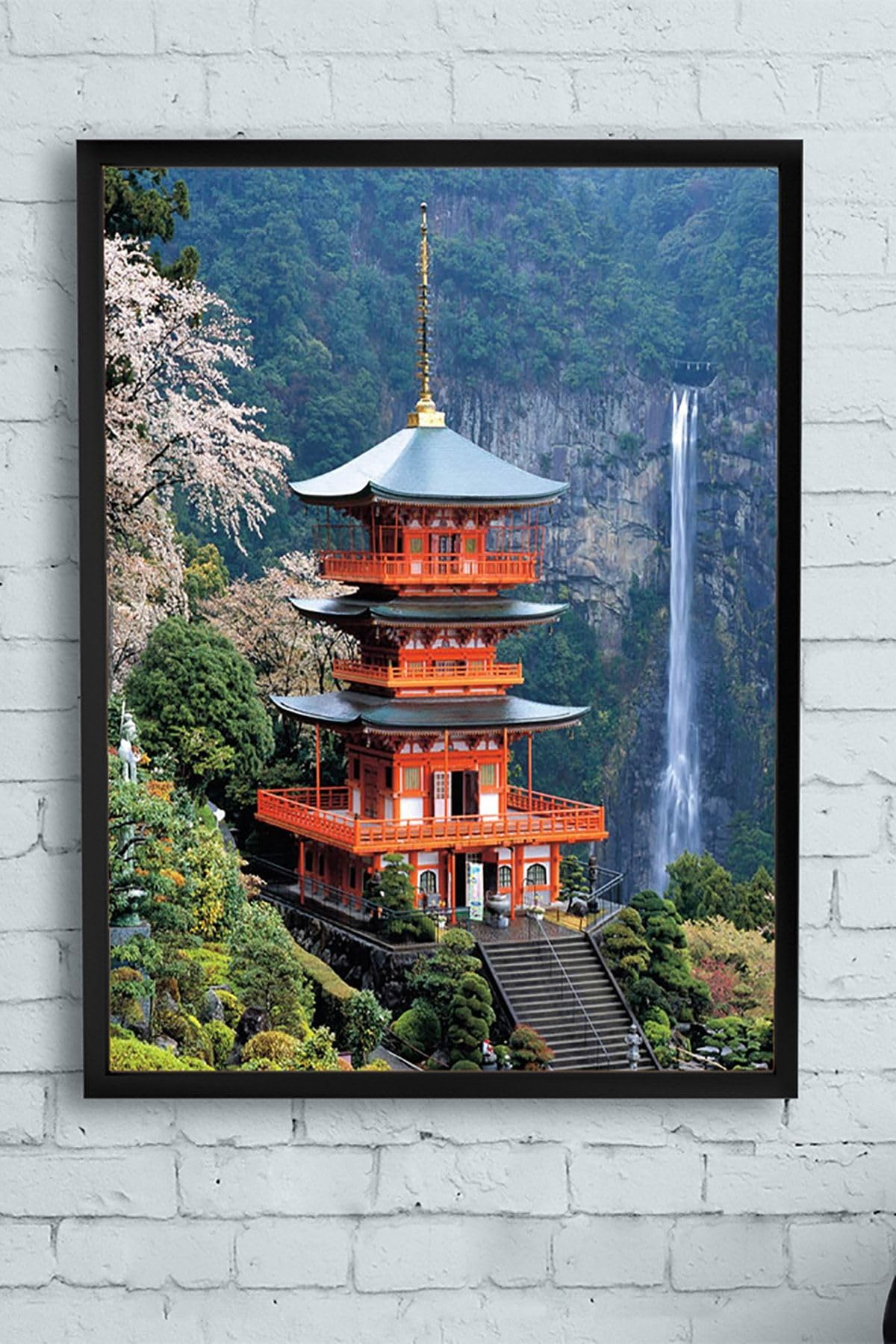 Postermanya (pster11385) Japonya Manzara Çerçeveli Tablo 3 (40x50cm)