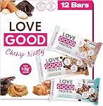 Love Good Protein Bars | Low Sugar, Low Carb & Gluten Free | White Chocolatey Strawberry - 12 Pack