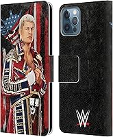 Vista 14 de Head Case Designs Officially Licensed WWE American Nightmare Flag Cody Rhodes Leather Wallet Case Compatible with Apple iPhone 7 Plus/iPhone 8 Plus