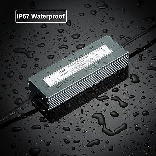 Miniatura 7 de Transformador de bajo voltaje 200 vatios impermeable IP67 Fuente de alimentación 90-130V AC a 12V DC 16.7A Convertidor de controlador LED Adaptador