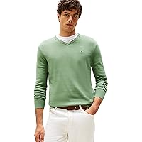 Tommy Hilfiger Essential Cotton V Neck Mw0Mw14745, Maglione Pullover