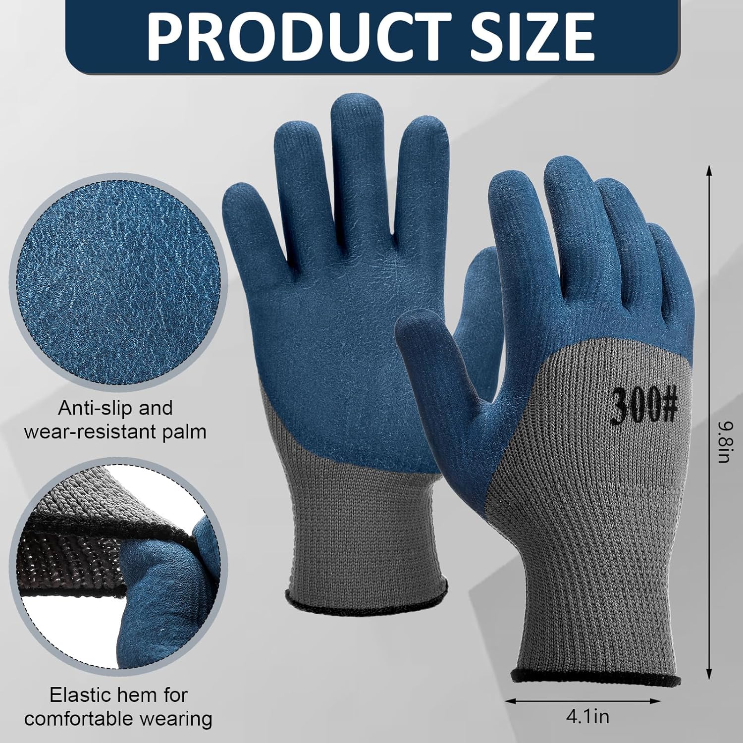 Winter Work Gloves for Men Waterproof Freezer Gloves Thermal Insulated for Cold Weather Safety Outdoor Work - Image 2