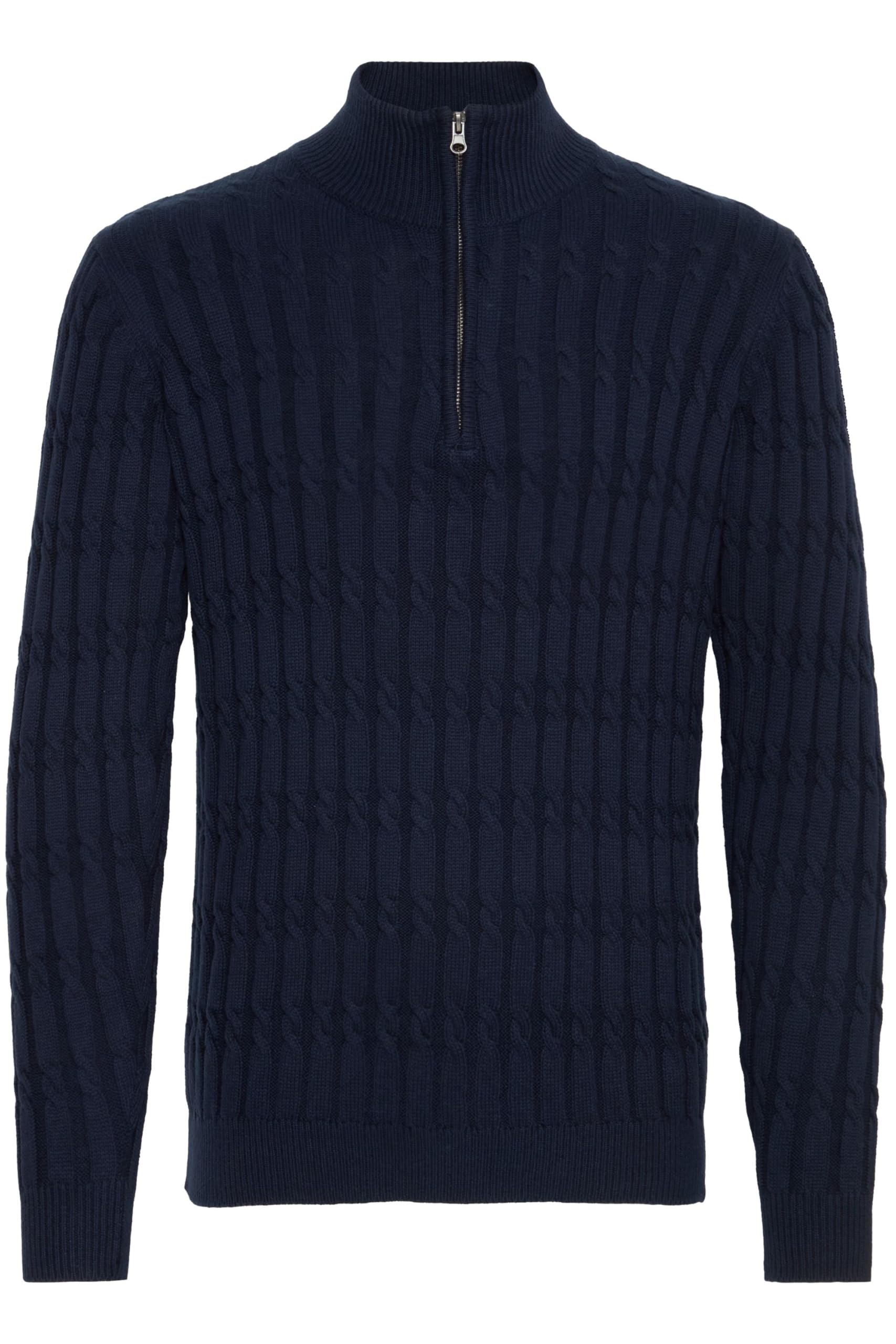 Indicode IDPaulo Herren Strickpullover Troyer Grobstrick Pullover