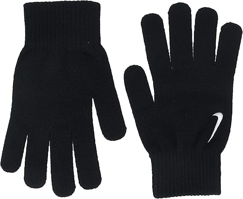 Nike Guantes Swoosh Knit LXL Negroblanco, Negro -