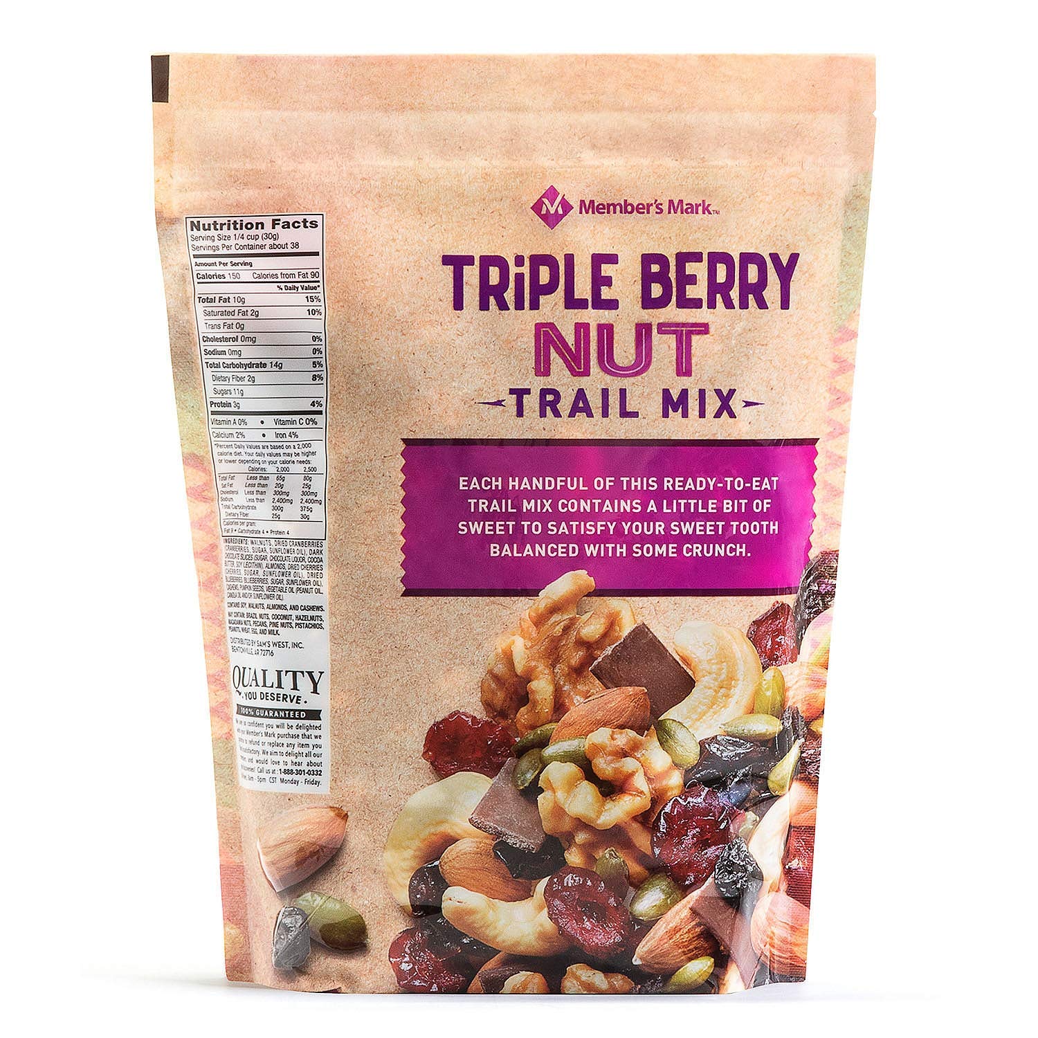 Member's Mark Triple Berry Nut Trail Mix (2.5 lbs.)