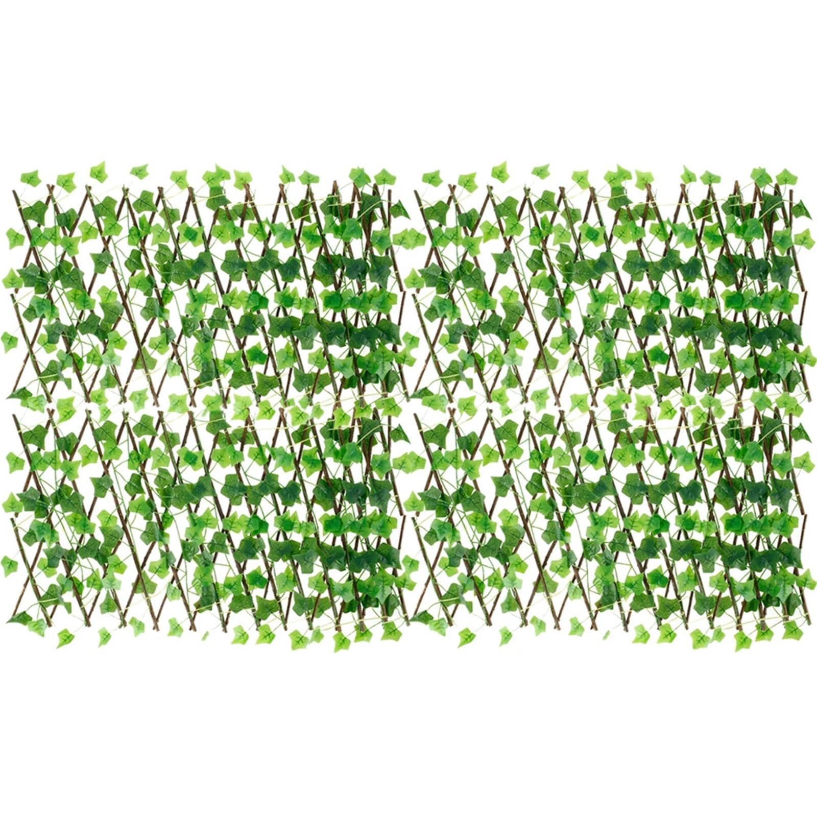 Mdsiokhj 4Pcs Artificial Trellis 6Pcs/Set Artificial Ivy Privacy Fence Garden Screening Expanding Trellis Screen Hedge Faux Leaves Wooden 40Cm(4Pcs)