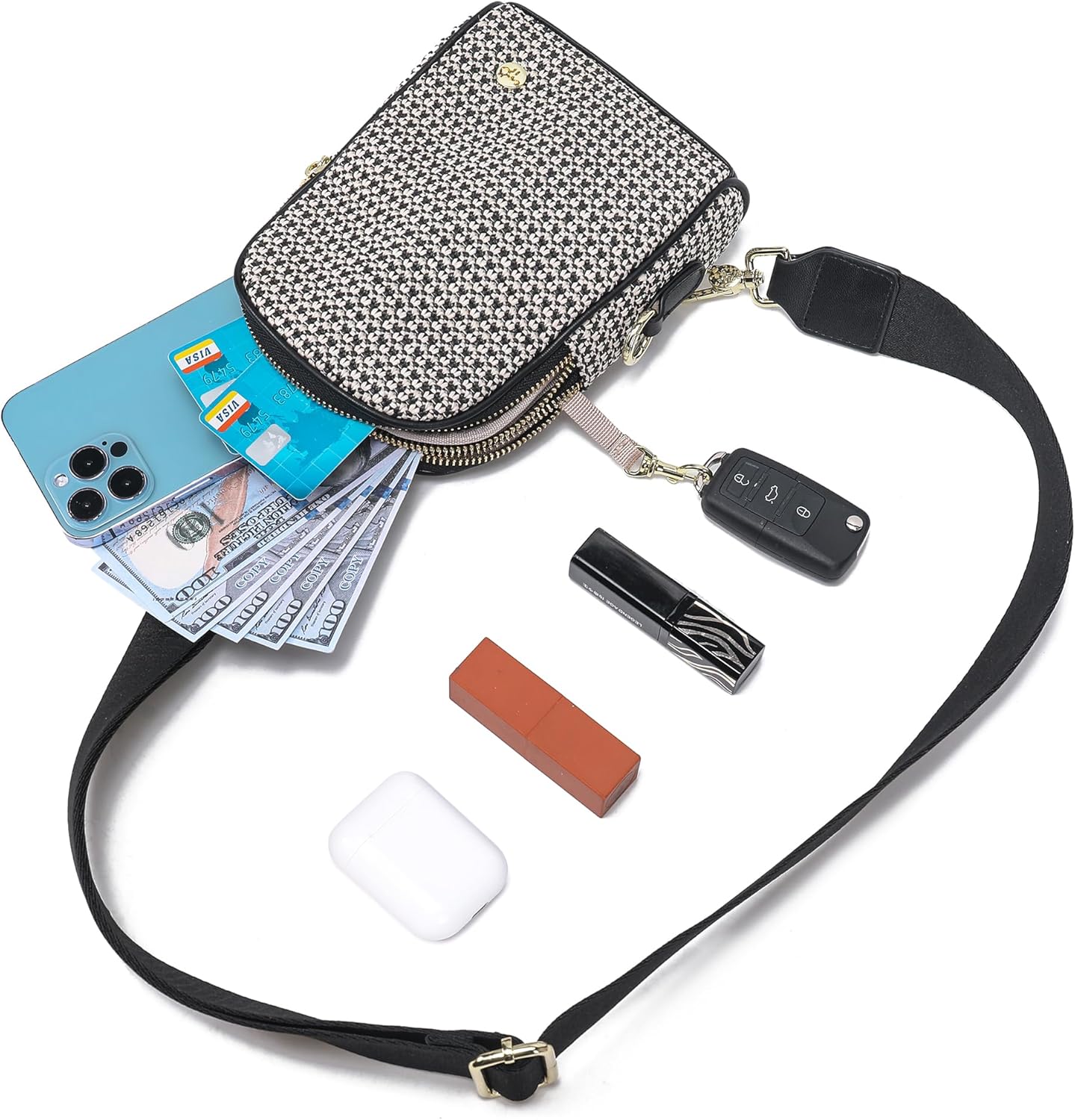 INICAT Small Faux Straw Crossbody Bag for Women, Lightweight Summer Beach Sling Purse for Everyday Errands and Casual Outings - Image 7