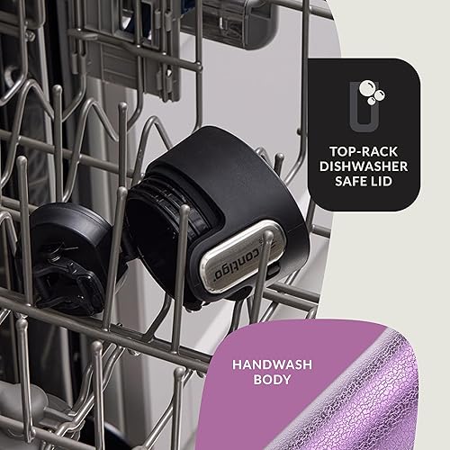 Miniatura 108 de Contigo Autoseal West Loop - Taza de viaje de acero inoxidable con aislamiento de vacío (16 oz, acero inoxidable/azul Mónaco, 2 unidades)