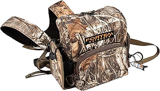 Binocular Harness Chest Pack - Realtree Edge Camo - Premium Hunting Harness & Binocular Case - Hunting Chest Pack, Bino Harness with Rangefinder Pouch, Hunting Chest Rig