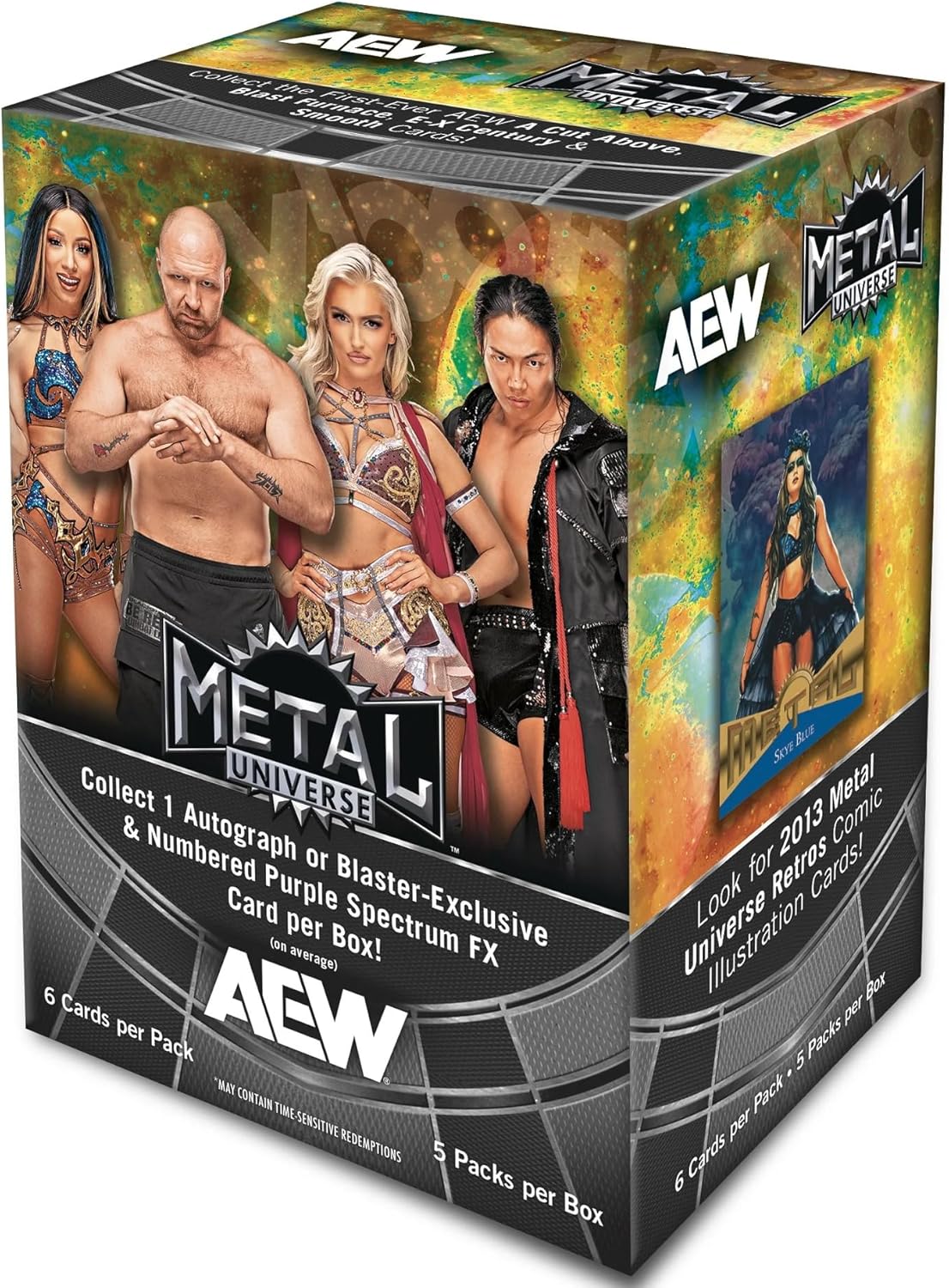 2025 Upper Deck AEW Metal Universe Blaster Box (5 Packs, 6 Cards per Pack)