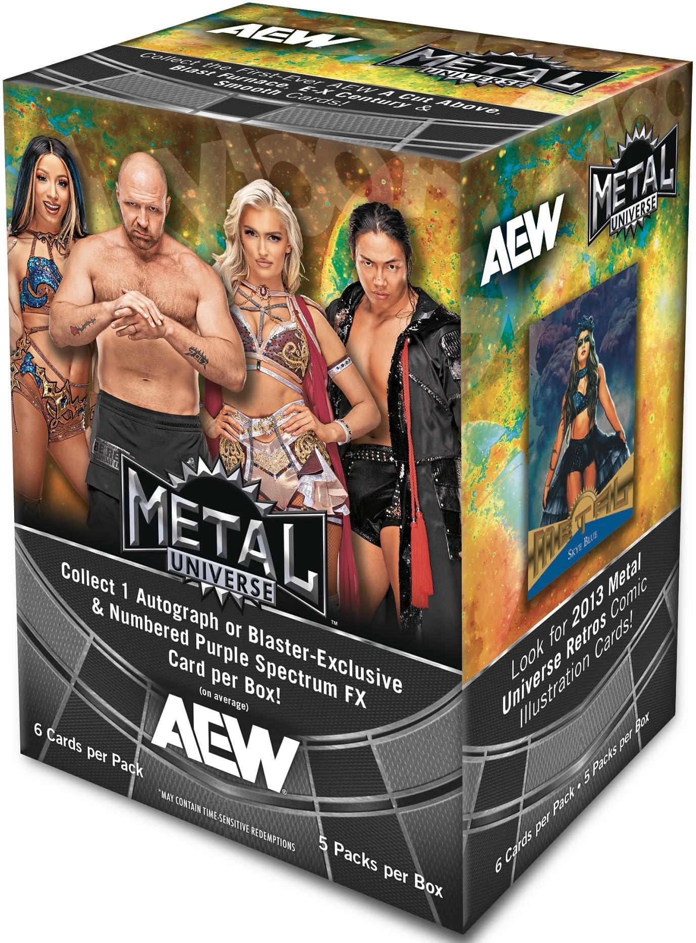 Amazon.com: 2025 Upper Deck AEW Metal Universe Blaster Box (5