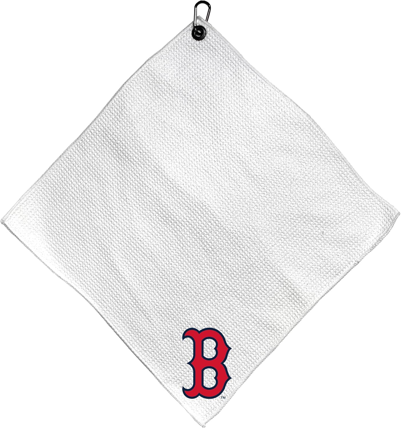 Team Golf MLB Team Golf MLB Microfiber Towel - 15" X 15" (White) with Carabiner Clip, Premium Microfiber with Deep Waffle Pockets- Superior Water Absorption and Quick Dry Golf Cleaning Towel
