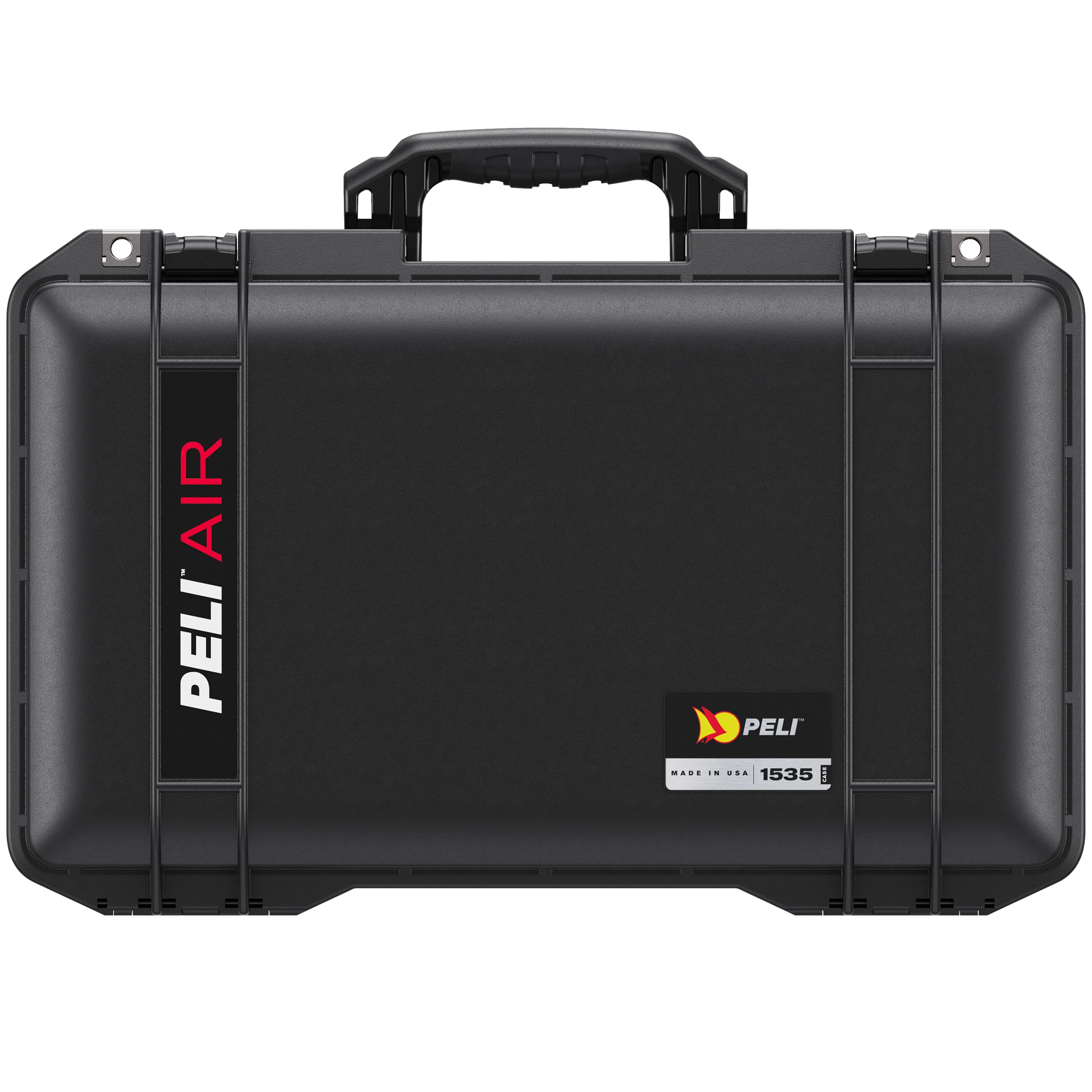 PELI 1535 Air Leichter Schutzkoffer mit Rollen mit Kamera Equipment, Wasser- und Staubdicht, 27L Volumen, TrekPak Einteilungssystem (Anpassbar), Farbe: Schwarz