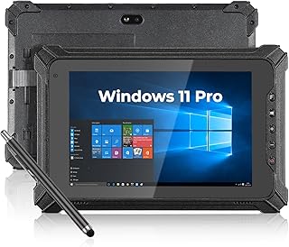 MUNBYN 2025 Rugged Windows Tablet IRT06, 8" Windows 11 Pro, 8GB+128GB Tough Tablet, 700nit Sunlight Readable, Intel N5100 Rugged PC for Construction, Industrial, 2Y Protection