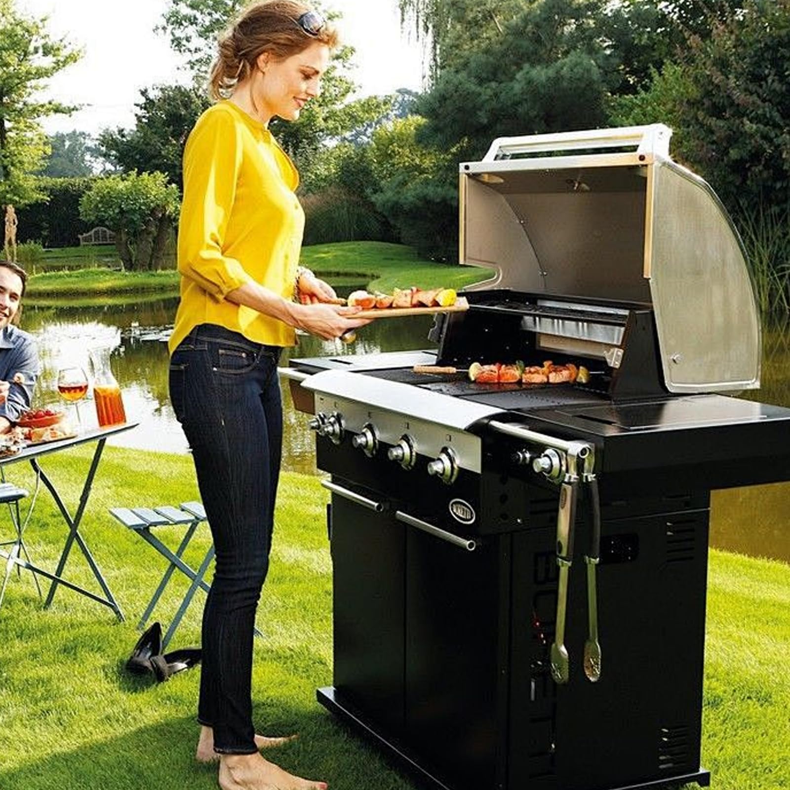 Cepillo Limpiador de Parrillas de eléctrico, Herramienta de Limpieza inalámbrica para Altas temperaturas, limpiadores de Parrillas eléctricas para Barbacoa, Horno, Estufa, Cepillo de