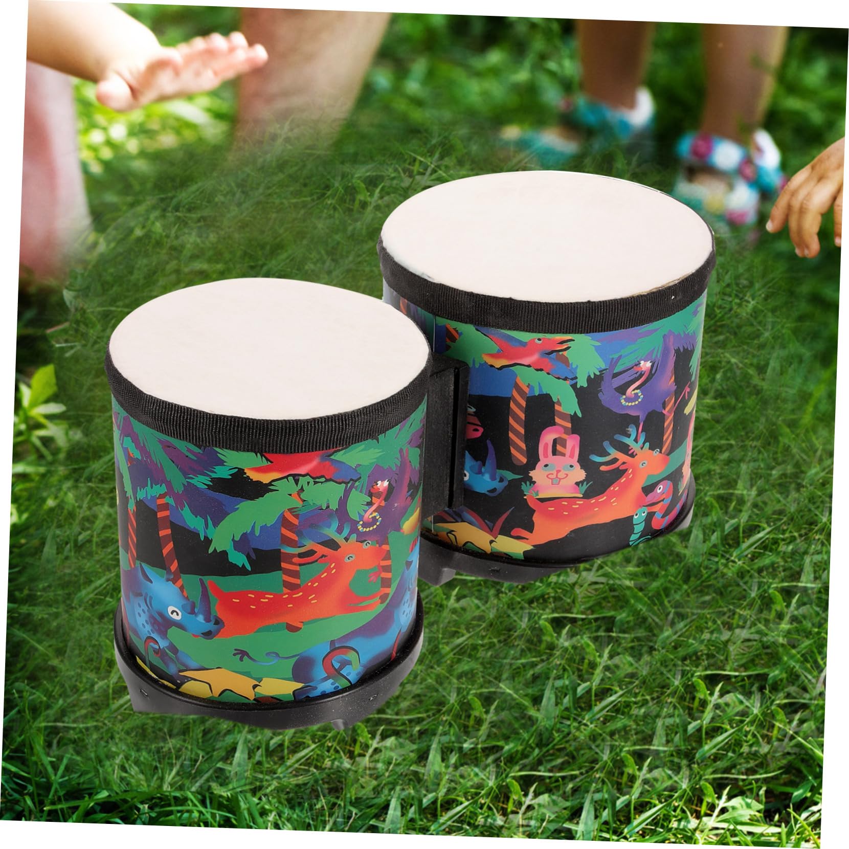 Set Bongos Per Bambini ABOOFAN - Strumento A Percussione Con Bacchette, Per Fest E Musica - Foto 11