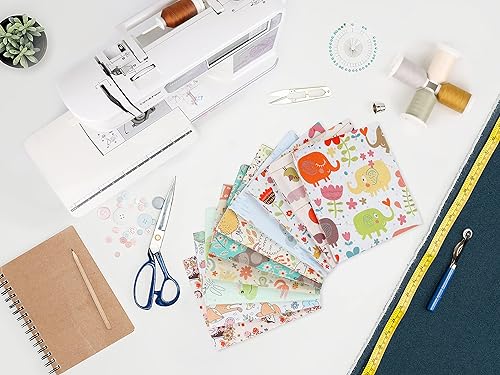 Vista 35 de Craftido -25 opciones: paquetes de tela de acolchado 100% algodón, 10 cuartos gruesos de 18 x 21 pulgadas, peso mediano de 5.2 onzas