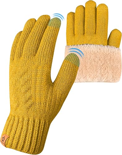 Guantes térmicos de invierno, forro polar, para pantalla táctil, elásticos, cálidos, para correr, ciclismo, equitación, hombres y mujeres