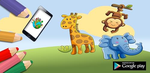 Pinte animais do zoo e selva