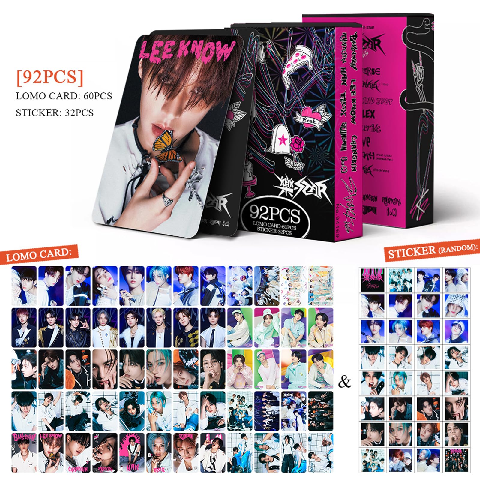 Amazon.com: KPOPBTS Stray Kids 樂 Star Photocards Album