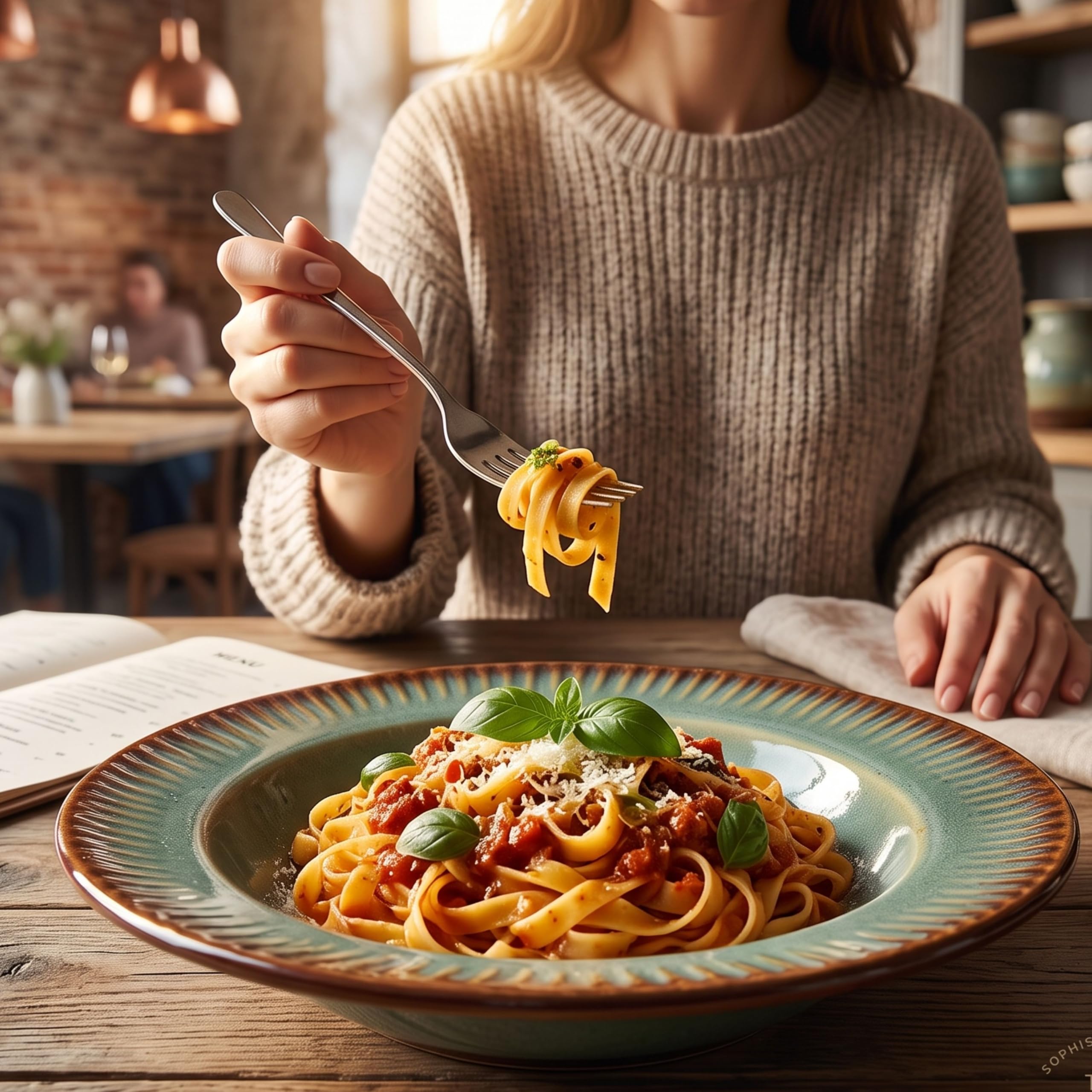 Verde Pasta Plate - Eco-Friendly & Durable -8