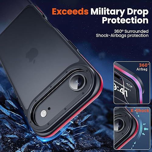 Miniatura 656 de Funda para iPhone 12, a prueba de golpes, para iPhone 12 Pro, protección contra caídas de grado militar, parte trasera dura, delgada, translúcida