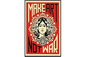 XIHOO Make Art Not War Anti-War Peace Poster