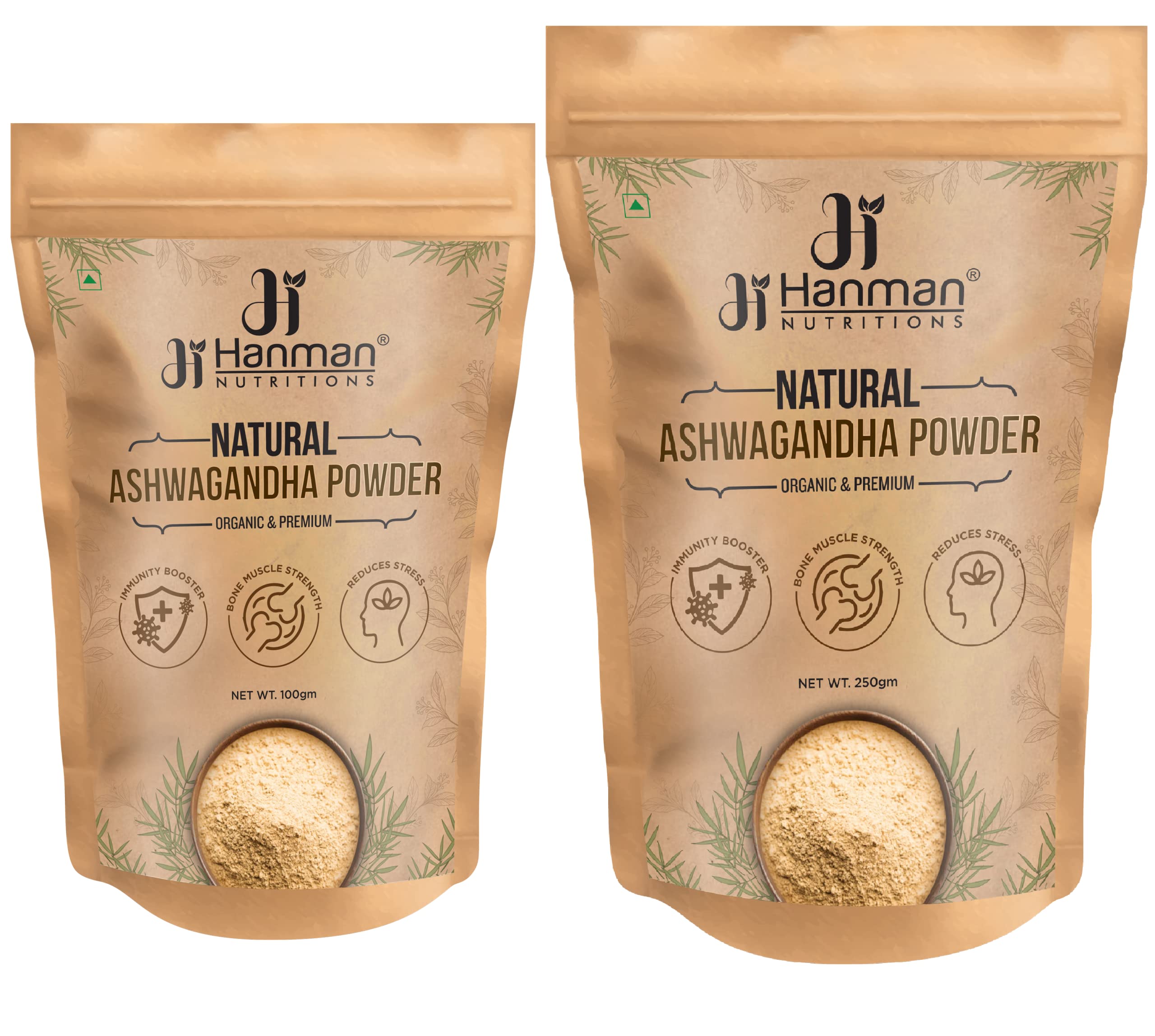 Hanman Nutritions Ashwagandha Powder Organic 100% Ashwagandha Root Powder,100gm + 250gm, Pack of 2 (B0C4D5PXPT) Amazon Price History, Amazon Price Tracker