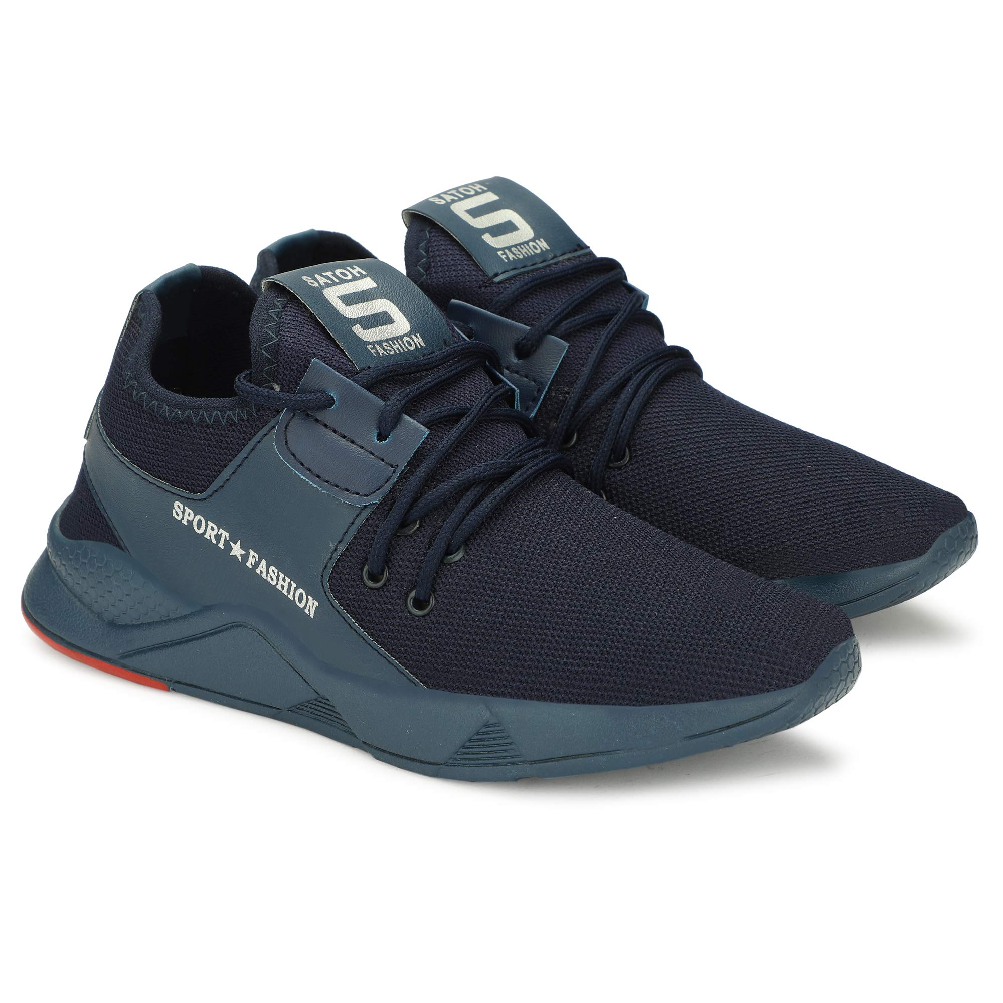 JQS Men's Running Shoes (Blue, Numeric_7)