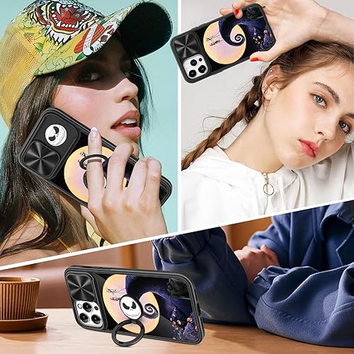 Miniatura 6 de Joyleop Funda 2 en 1 para iPhone 13 Pro Max de dibujos animados lindo Moon CP para niñas, mujeres bonitas, adolescentes, niños, fundas de teléfono