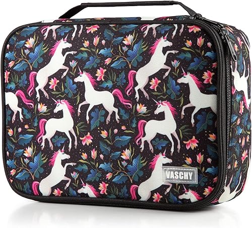 VASCHY Estuche grande para lápices, bolsa de lápices de colores artísticos con capas desmontables, múltiples bolsillos con cremallera para la