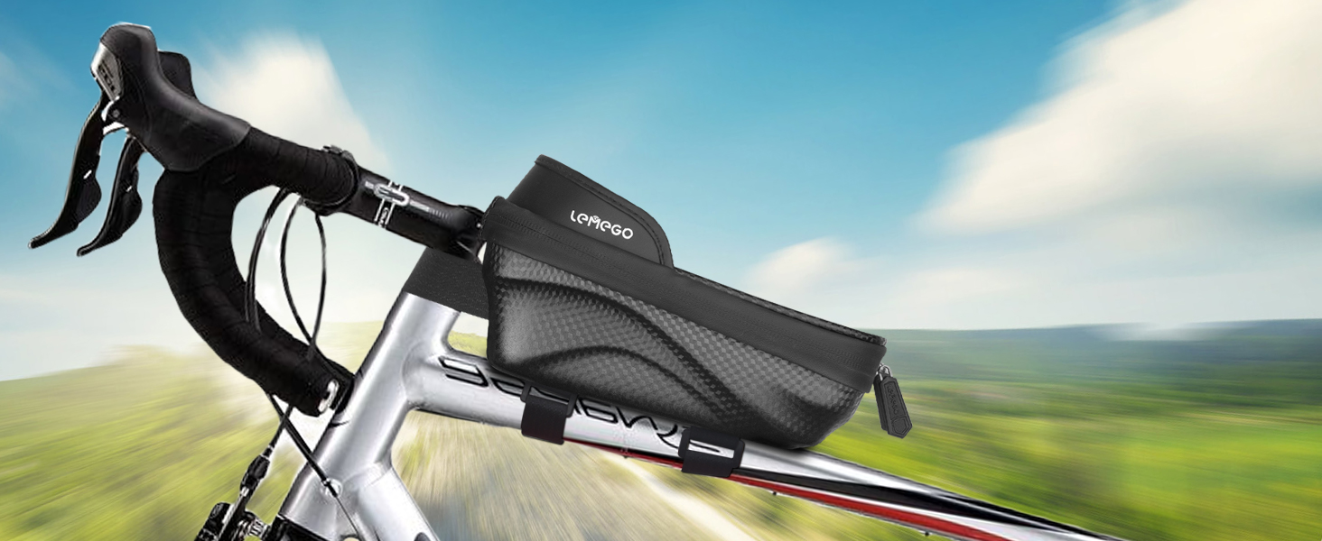 Sacoche étanche Pour Vélo - Support Téléphone Jusqu'à 7,2 Pouces - Housse De Pluie Incluse - Idéale VTT Et Cyclisme