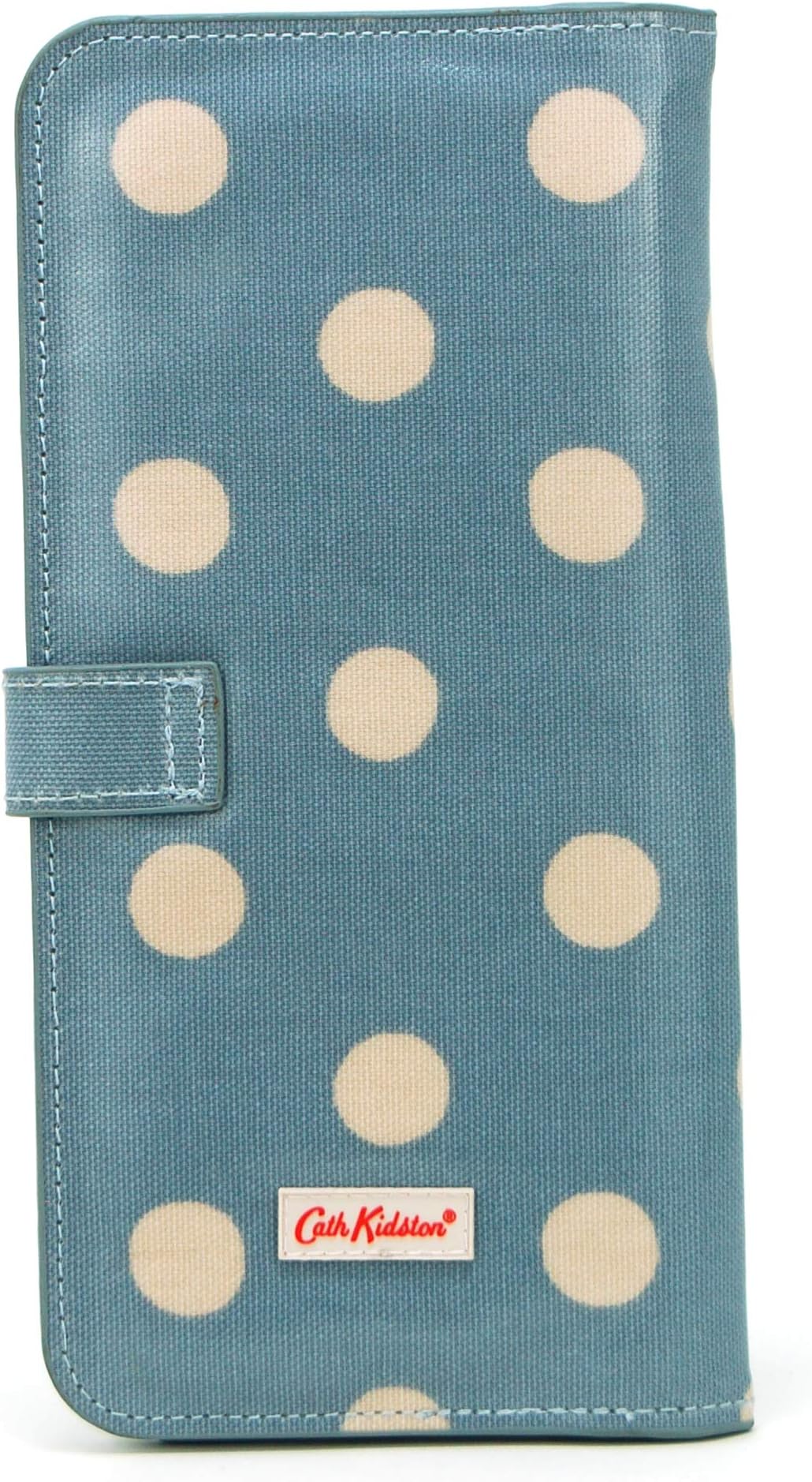 Cath Kidston Oilcloth Travel Wallet Button spot Seafoam Blue