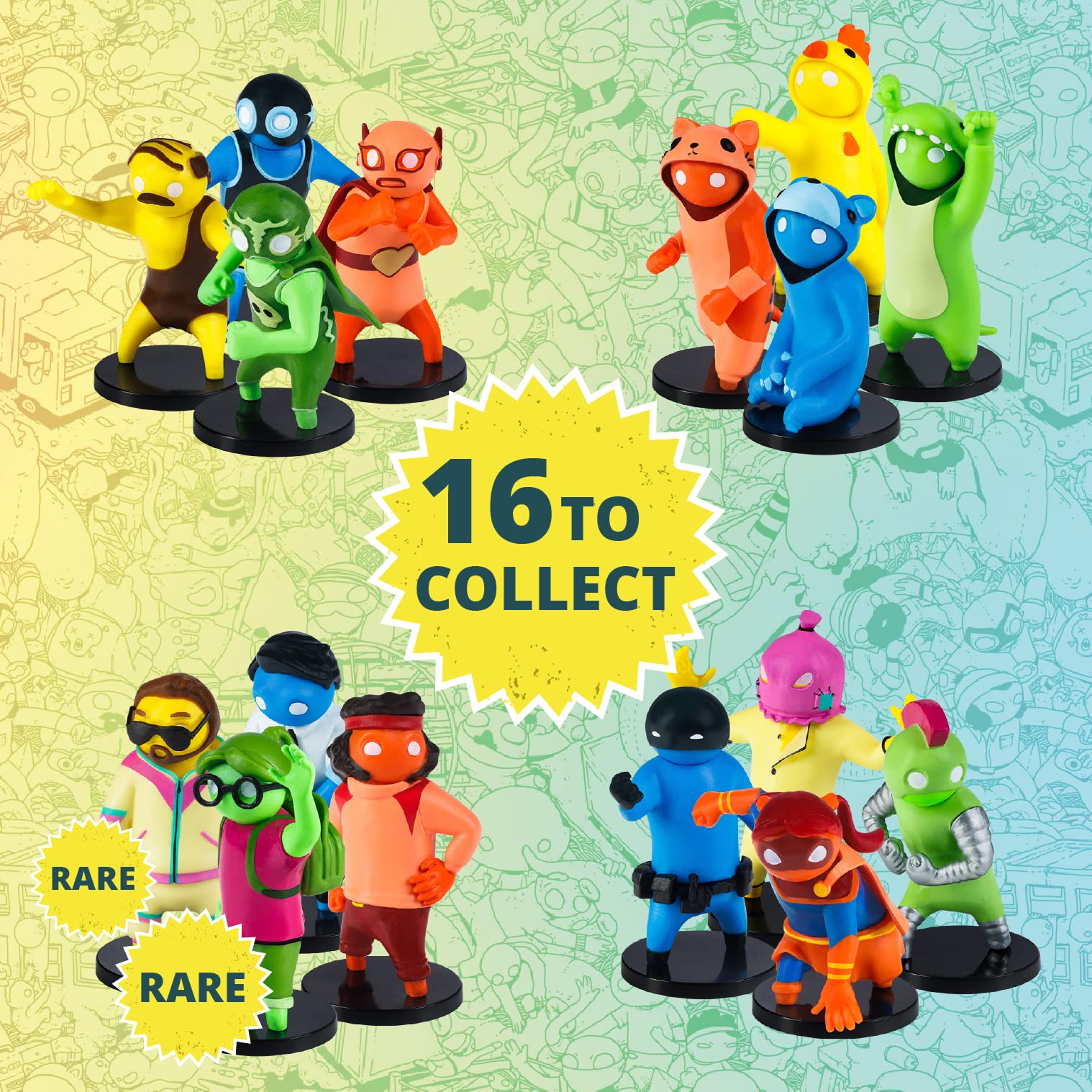 Amazon.com: Toikido GB2070 Gang Beasts Collectible Figures 8 Pack