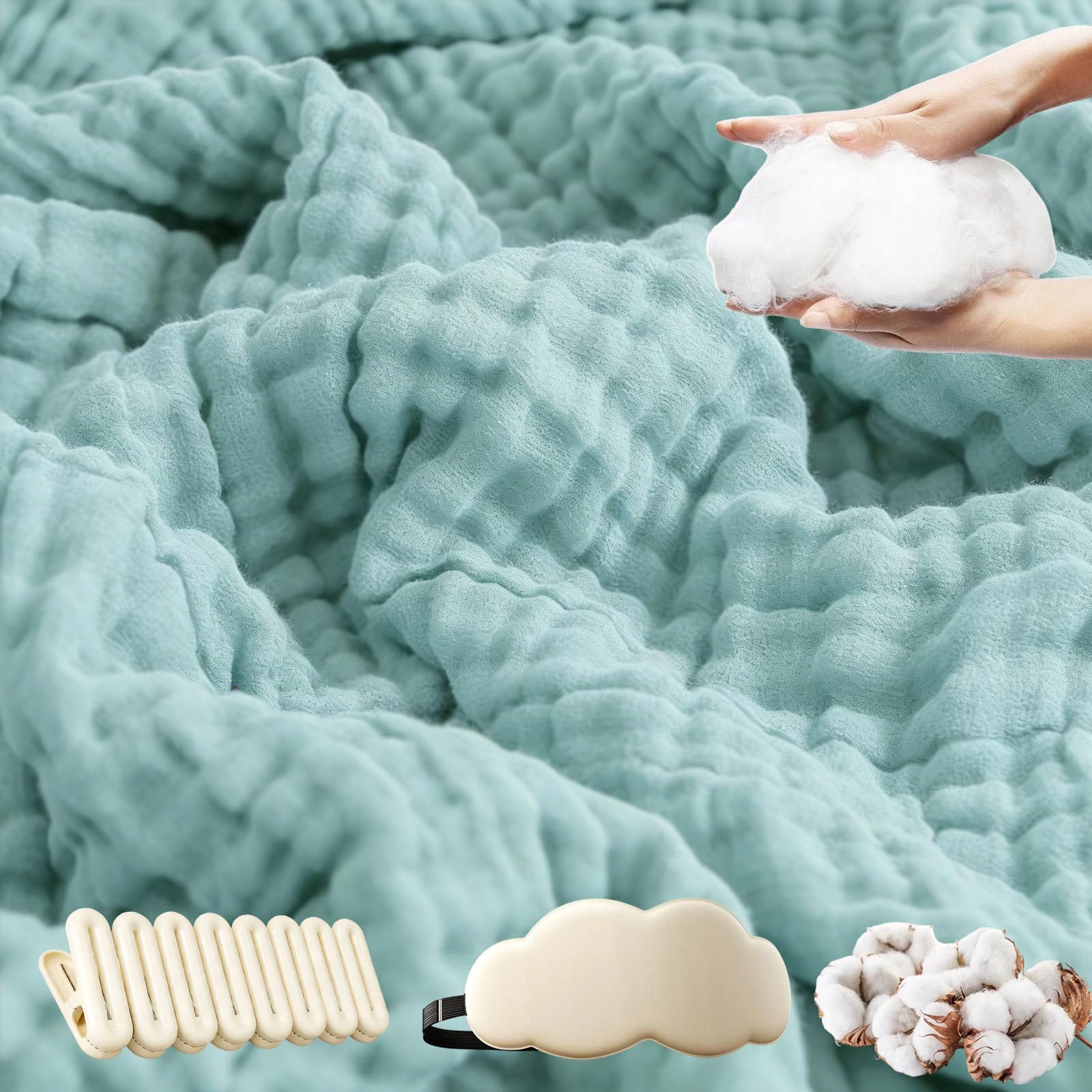 Couverture en mousseline Alpenfaser contre la transpiration nocturne